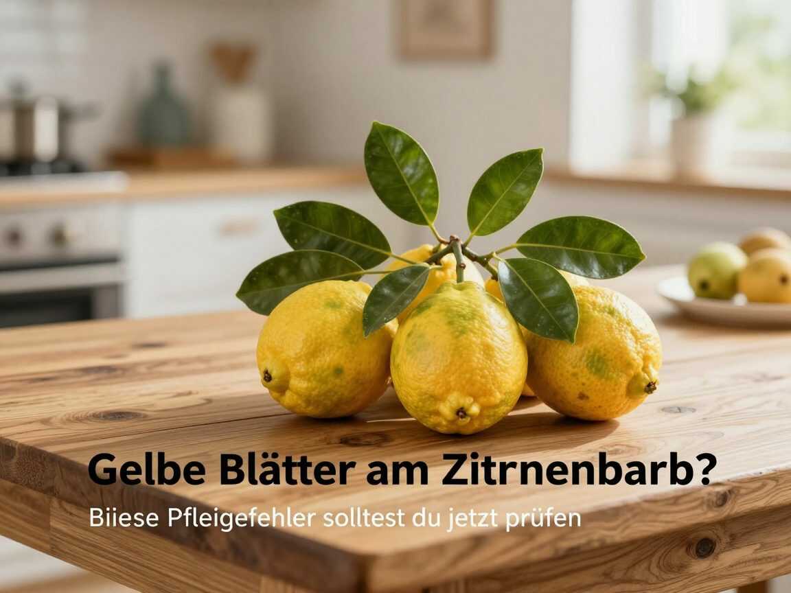 Gelbe Blätter am Zitronenbaum? Diese Pflegefehler solltest du jetzt prüfen
