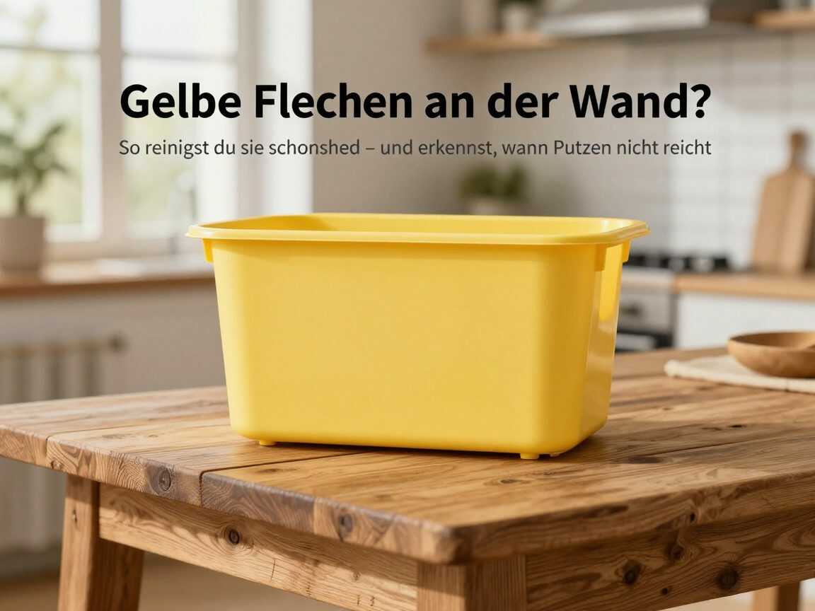 Gelbe Flecken an der Wand? So reinigst du sie schonend – und erkennst, wann Putzen nicht reicht