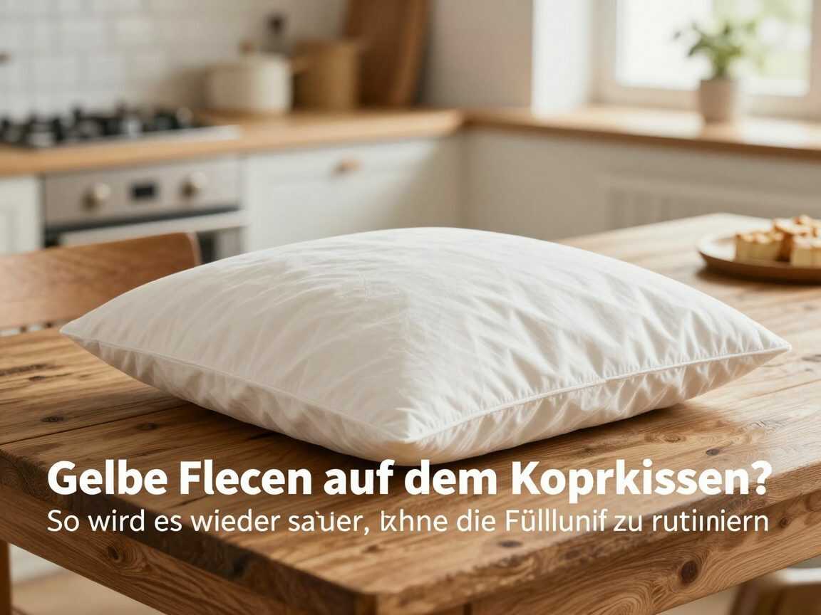Gelbe Flecken auf dem Kopfkissen? So wird es wieder sauber, ohne die Füllung zu ruinieren