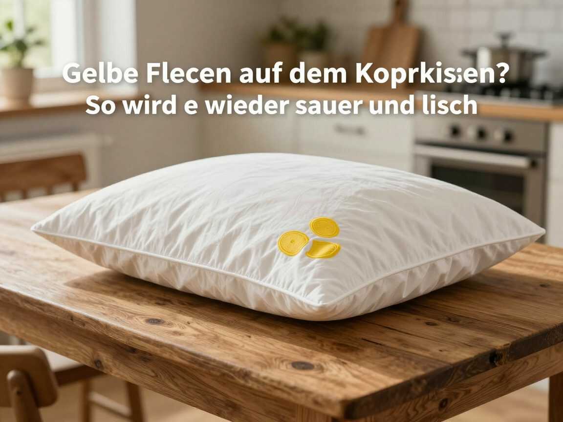 Gelbe Flecken auf dem Kopfkissen? So wird es wieder sauber und frisch