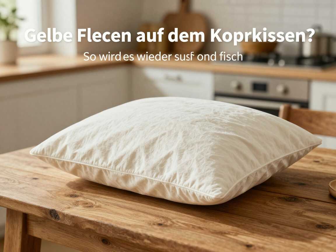 Gelbe Flecken auf dem Kopfkissen? So wird es wieder sauber und frisch