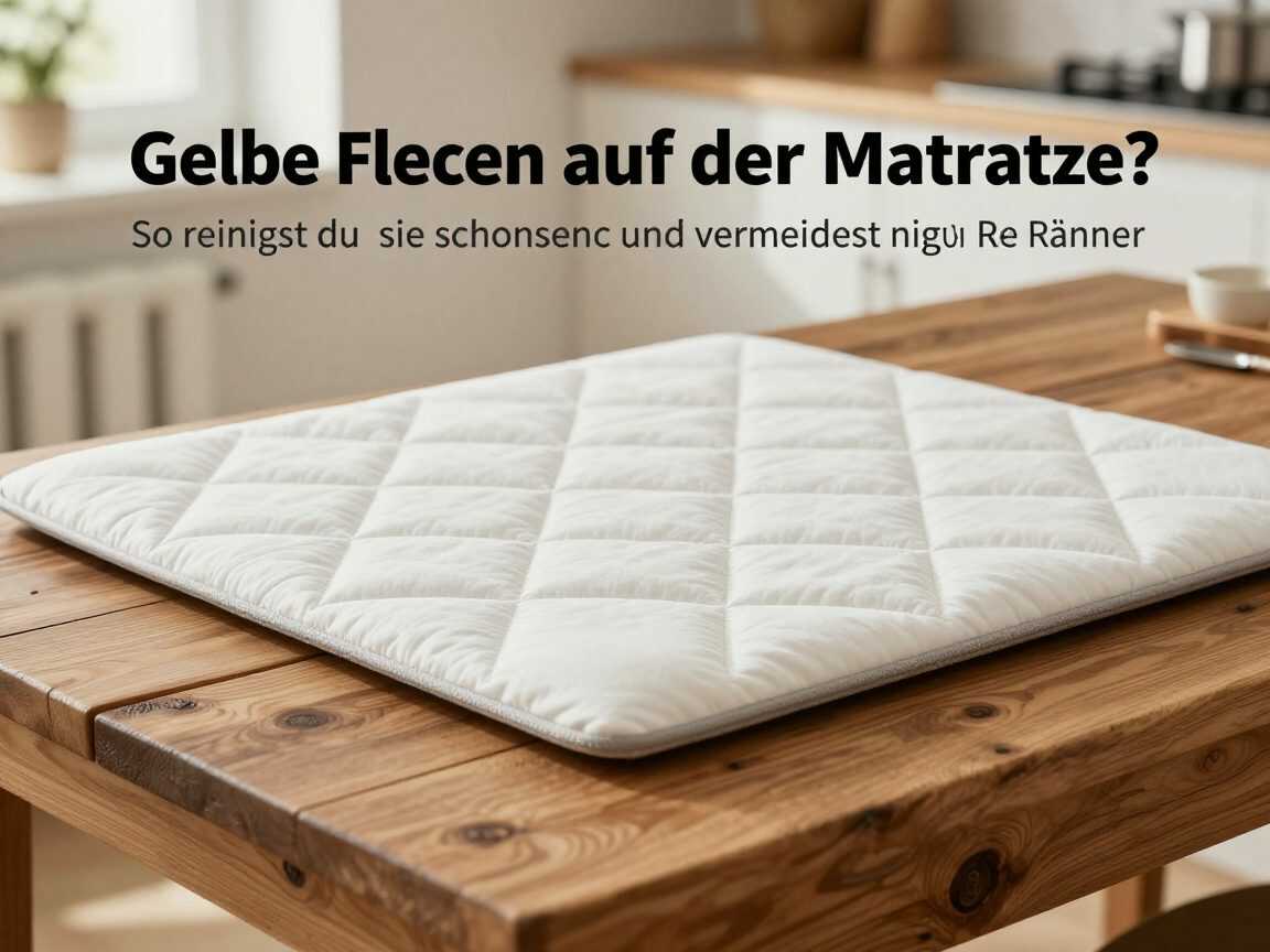 Gelbe Flecken auf der Matratze? So reinigst du sie schonend und vermeidest neue Ränder