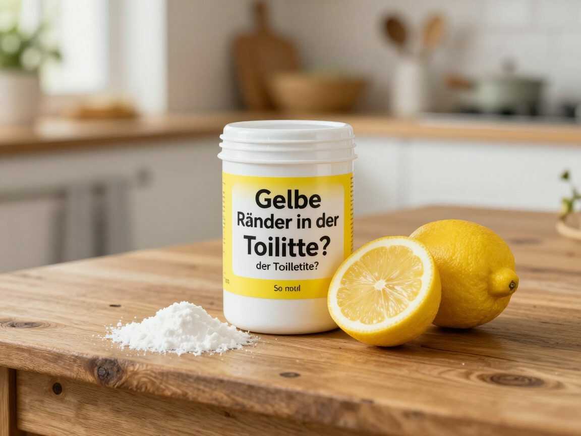 Gelbe Ränder in der Toilette? So helfen Natron und Zitrone wirklich