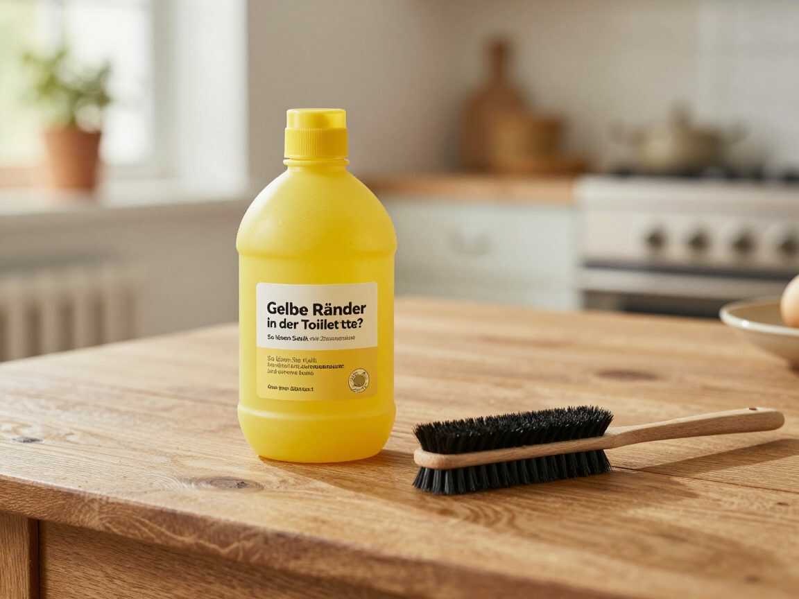 Gelbe Ränder in der Toilette? So lösen Sie Kalk mit Zitronensäure und einer Bürste