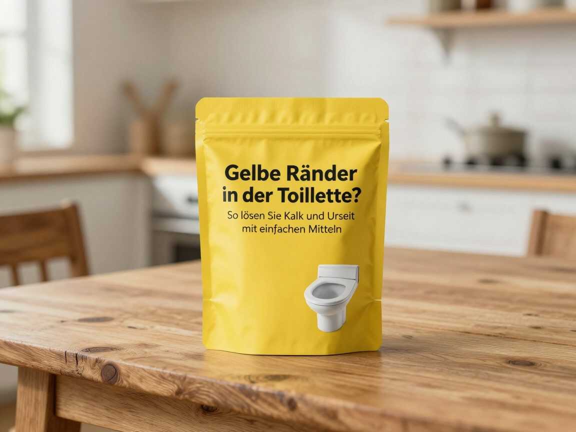 Gelbe Ränder in der Toilette? So lösen Sie Kalk und Urinstein mit einfachen Mitteln