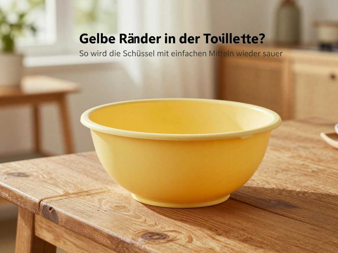 Gelbe Ränder in der Toilette? So wird die Schüssel mit einfachen Mitteln wieder sauber