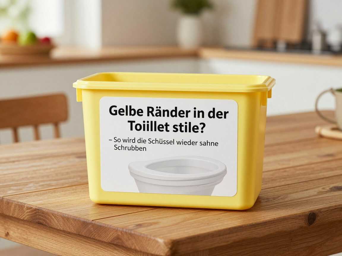 Gelbe Ränder in der Toilette? So wird die Schüssel wieder sauber – ohne endloses Schrubben