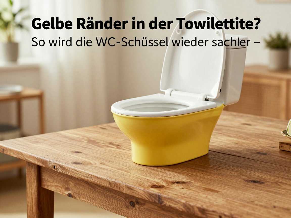 Gelbe Ränder in der Toilette? So wird die WC-Schüssel wieder sauber – ohne wildes Schrubben