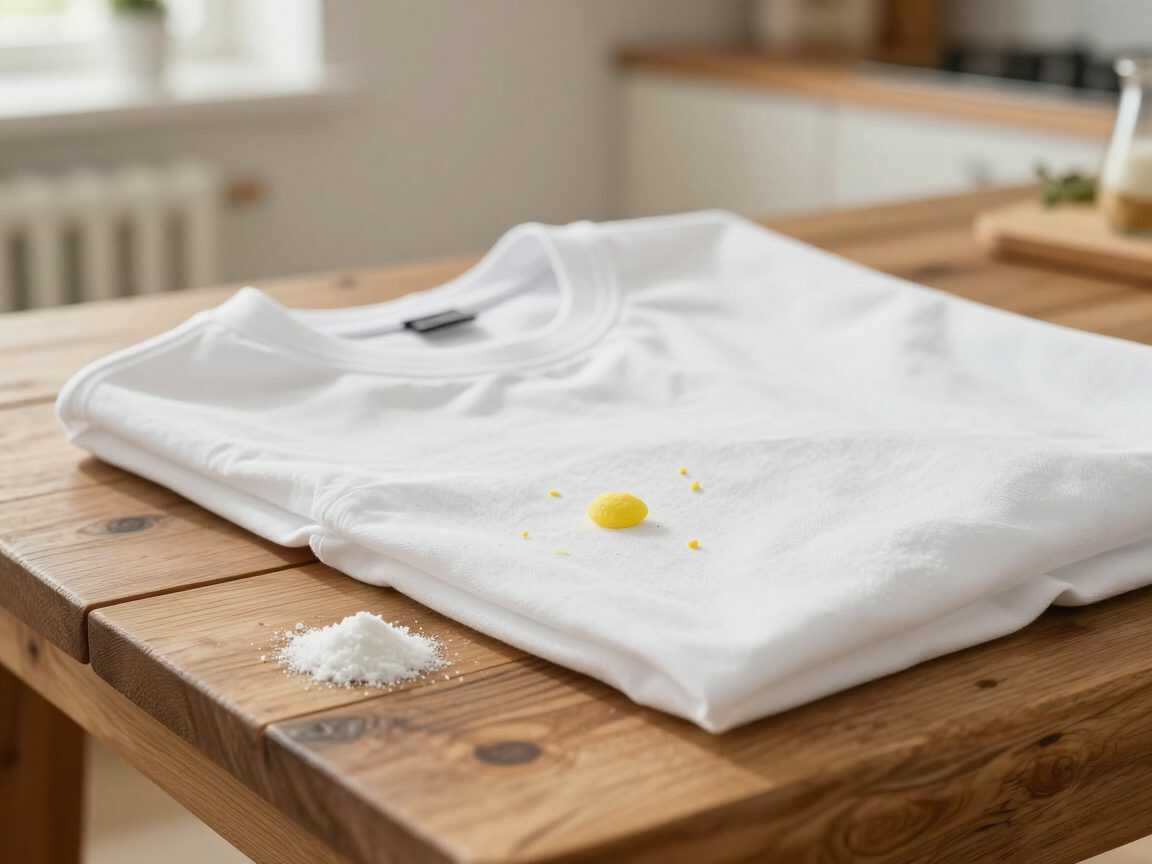 Gelbe Schweißflecken auf weißer Kleidung: So kann Natron helfen