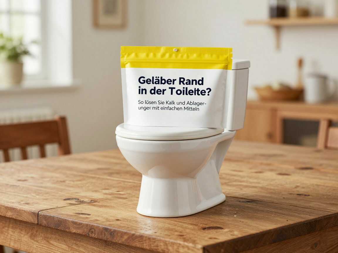 Gelber Rand in der Toilette? So lösen Sie Kalk und Ablagerungen mit einfachen Mitteln