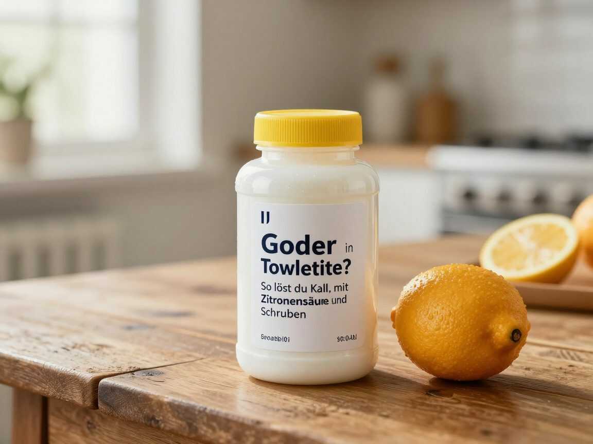 Gelber Rand in der Toilette? So löst du Kalk mit Zitronensäure und weniger Schrubben