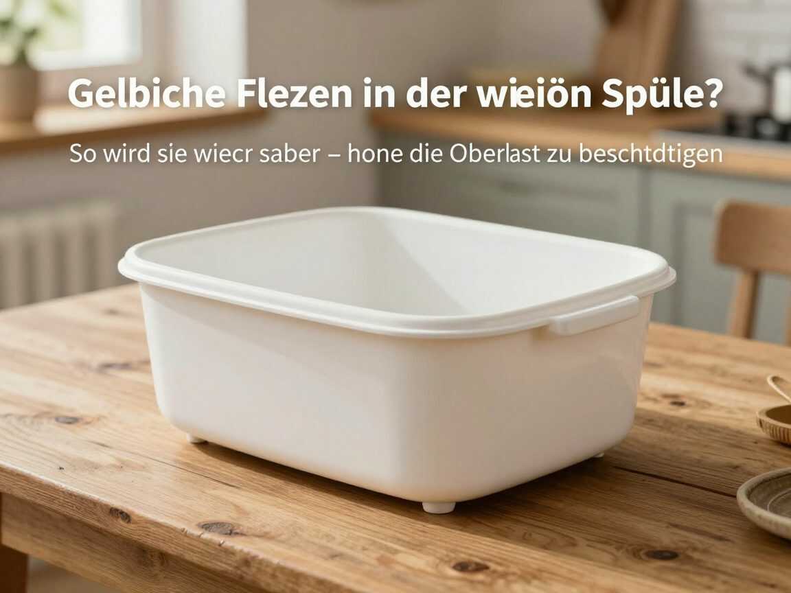 Gelbliche Flecken in der weißen Spüle? So wird sie wieder sauber – ohne die Oberfläche zu beschädigen