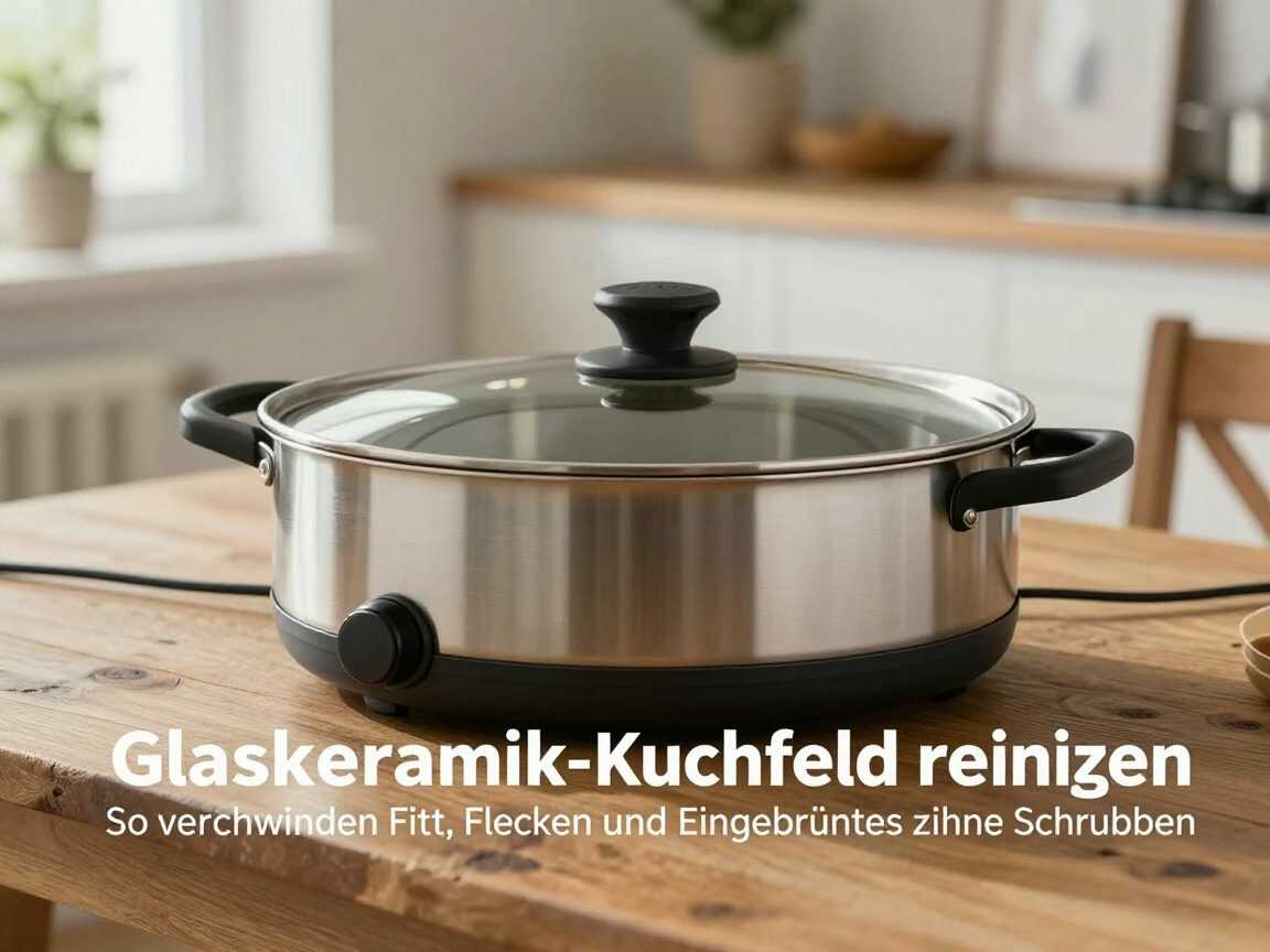 Glaskeramik-Kochfeld reinigen: So verschwinden Fett, Flecken und Eingebranntes ohne Schrubben
