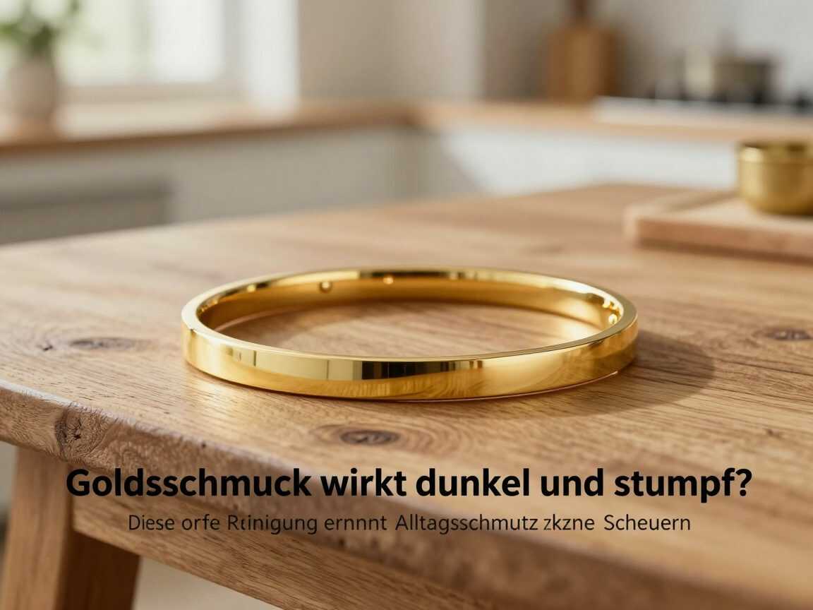 Goldschmuck wirkt dunkel und stumpf? Diese sanfte Reinigung entfernt Alltagsschmutz ohne Scheuern