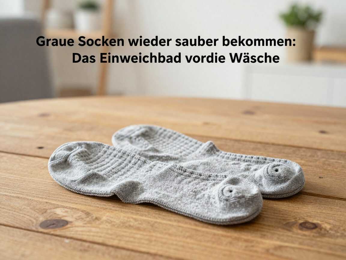 Graue Socken wieder sauber bekommen: Das Einweichbad vor der Wäsche