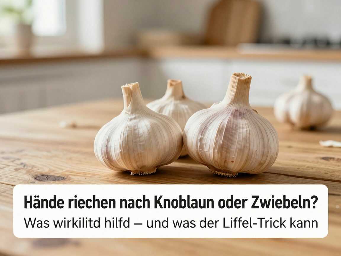 Hände riechen nach Knoblauch oder Zwiebeln? Was wirklich hilft – und was der Löffel-Trick kann