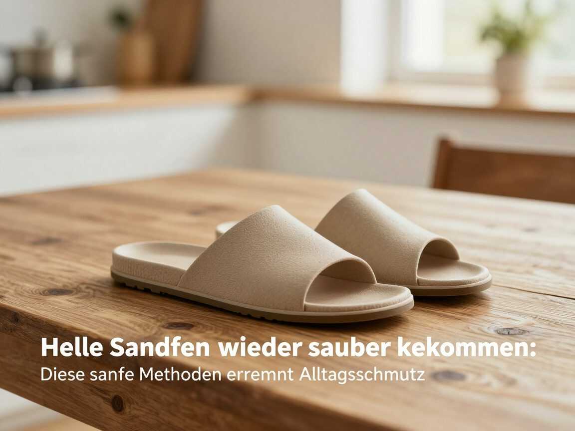 Helle Sandalen wieder sauber bekommen: Diese sanfte Methode entfernt Alltagsschmutz