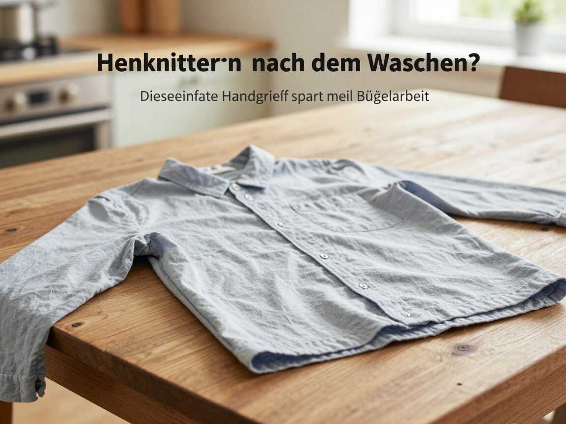 Hemden zerknittern nach dem Waschen? Dieser einfache Handgriff spart viel Bügelarbeit