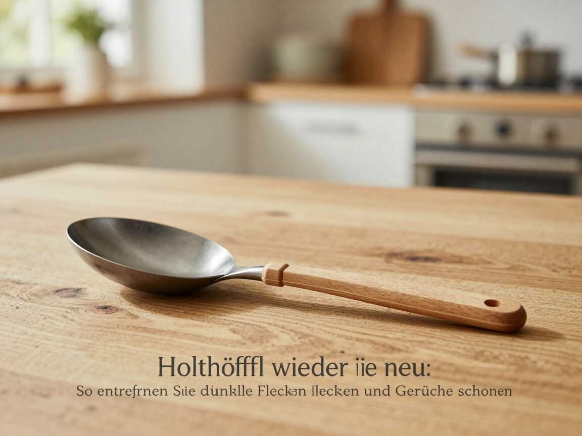 Holzlöffel wieder wie neu: So entfernen Sie dunkle Flecken und Gerüche schonend