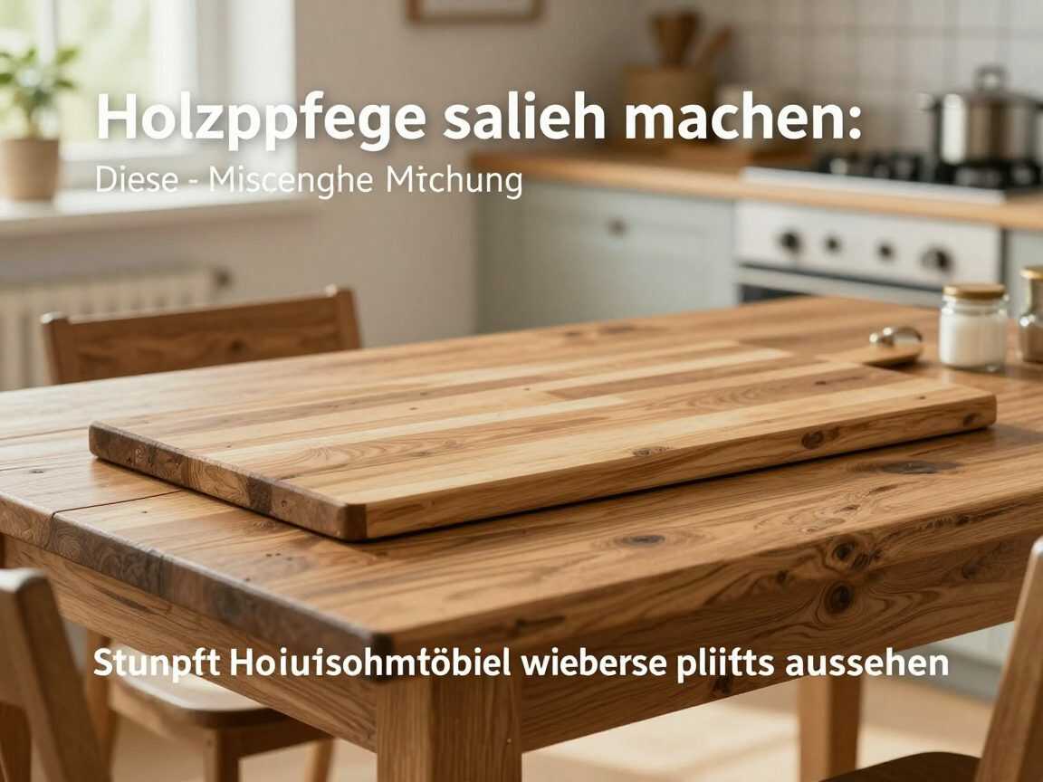 Holzpflege selber machen: Diese einfache Mischung lässt stumpfe Holzmöbel wieder gepflegt aussehen