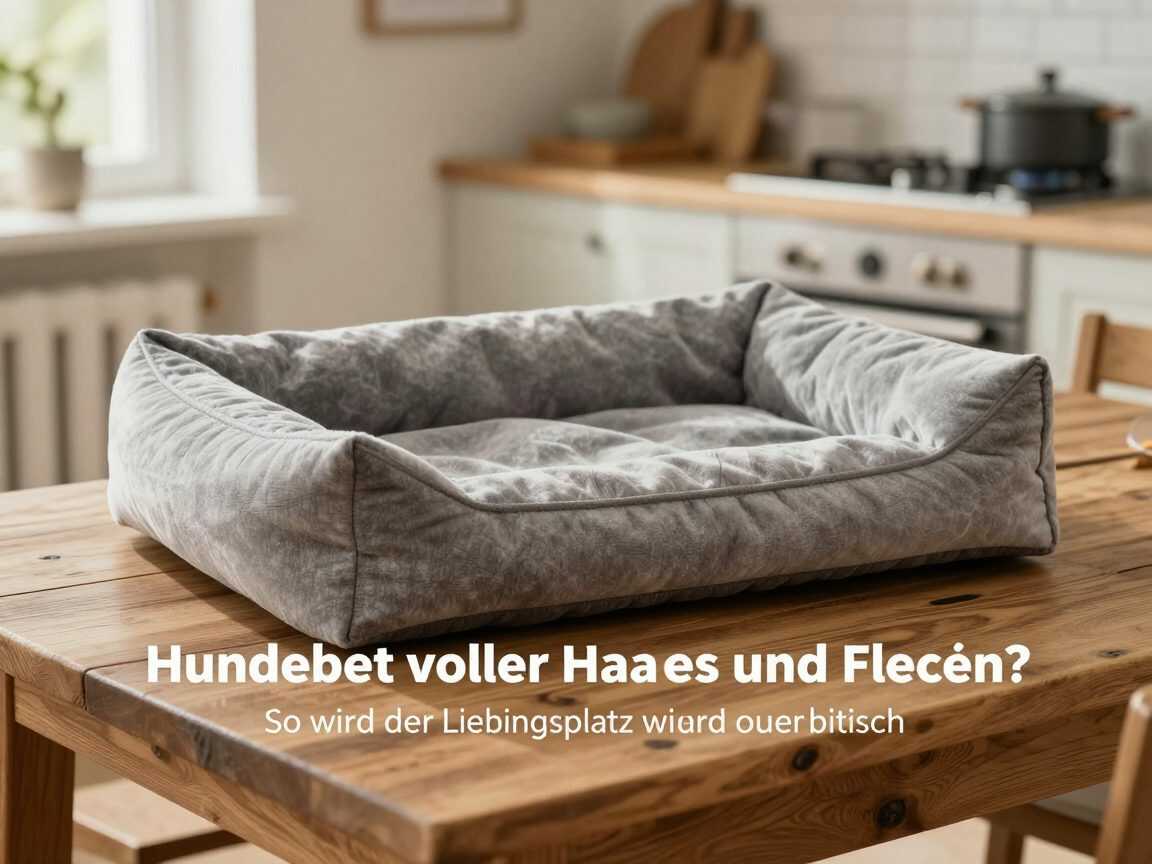 Hundebett voller Haare und Flecken? So wird der Lieblingsplatz wieder sauber und frisch