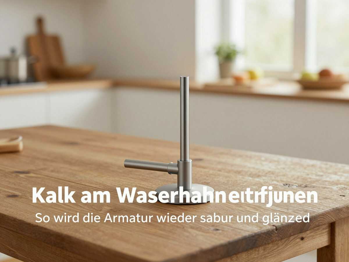 Kalk am Wasserhahn entfernen: So wird die Armatur wieder sauber und glänzend