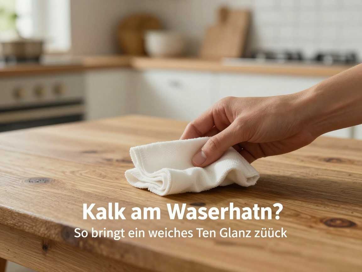 Kalk am Wasserhahn? So bringt ein weiches Tuch den Glanz zurück
