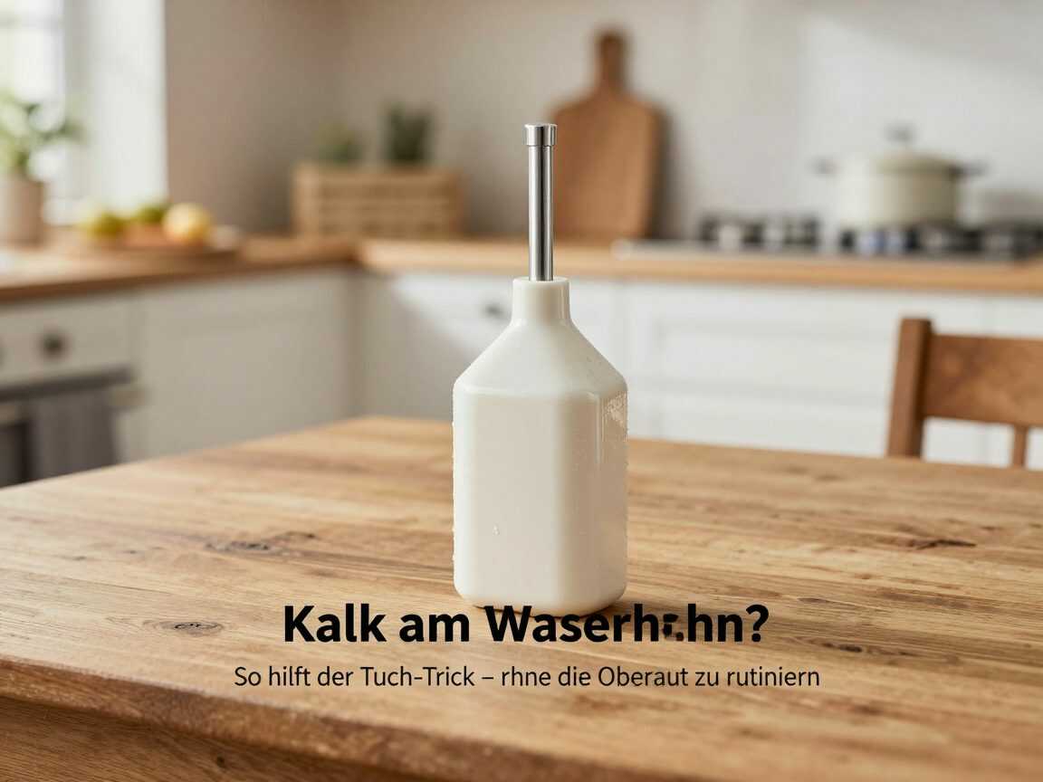 Kalk am Wasserhahn? So hilft der Tuch-Trick – ohne die Oberfläche zu ruinieren