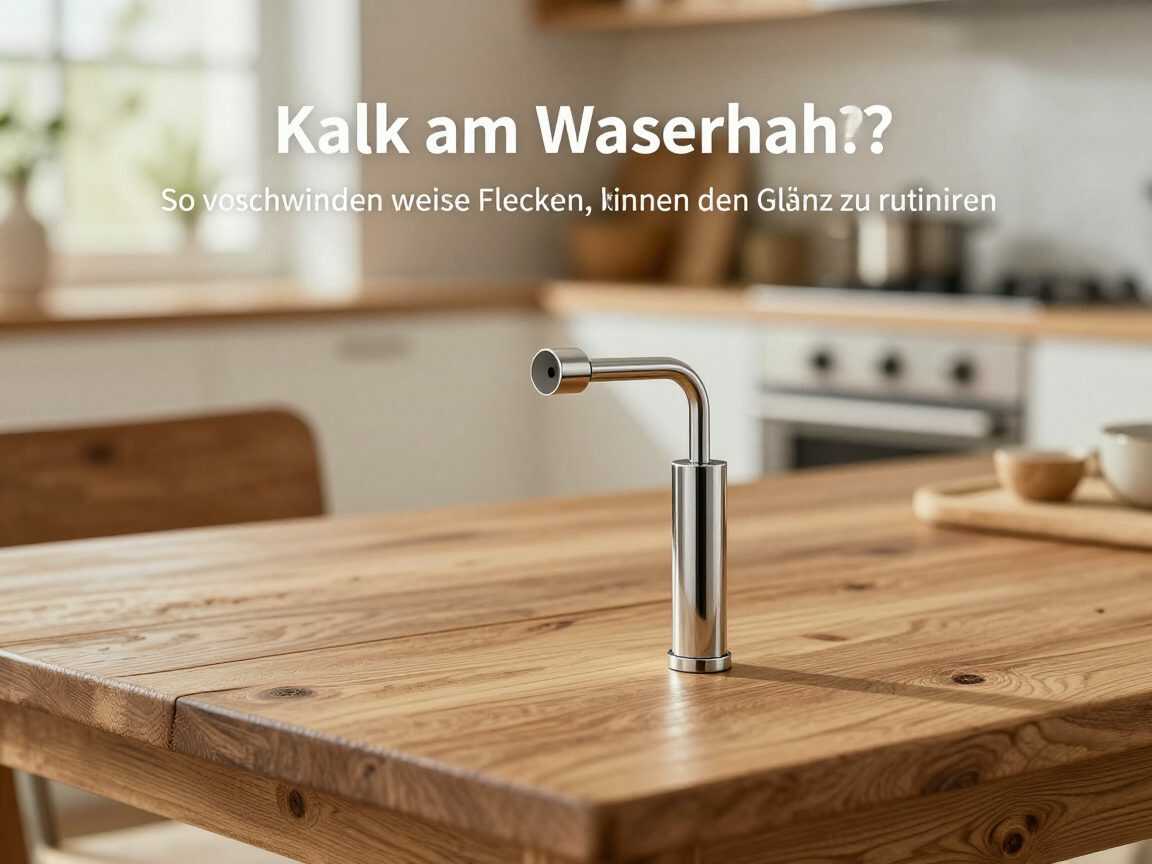 Kalk am Wasserhahn? So verschwinden weiße Flecken, ohne den Glanz zu ruinieren