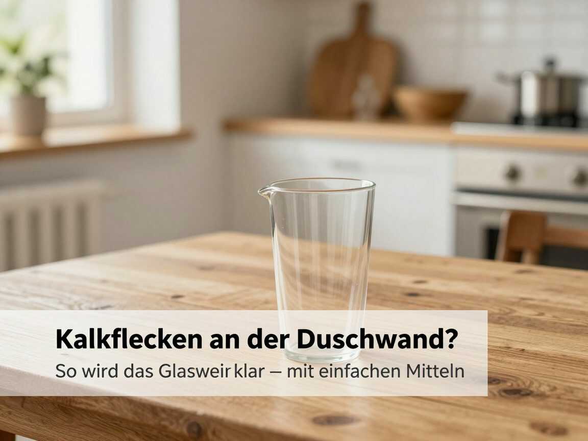 Kalkflecken an der Duschwand? So wird das Glas wieder klar – mit einfachen Mitteln