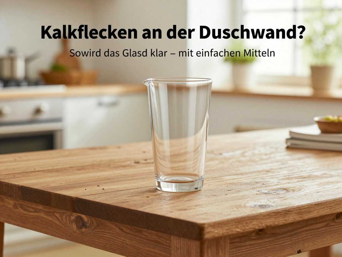 Kalkflecken an der Duschwand? So wird das Glas wieder klar – mit einfachen Mitteln