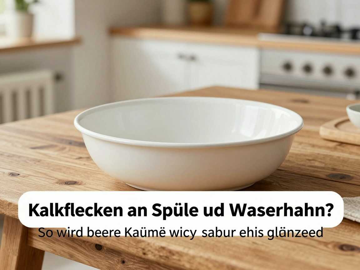 Kalkflecken an Spüle und Wasserhahn? So wird deine Küche wieder sauber und glänzend