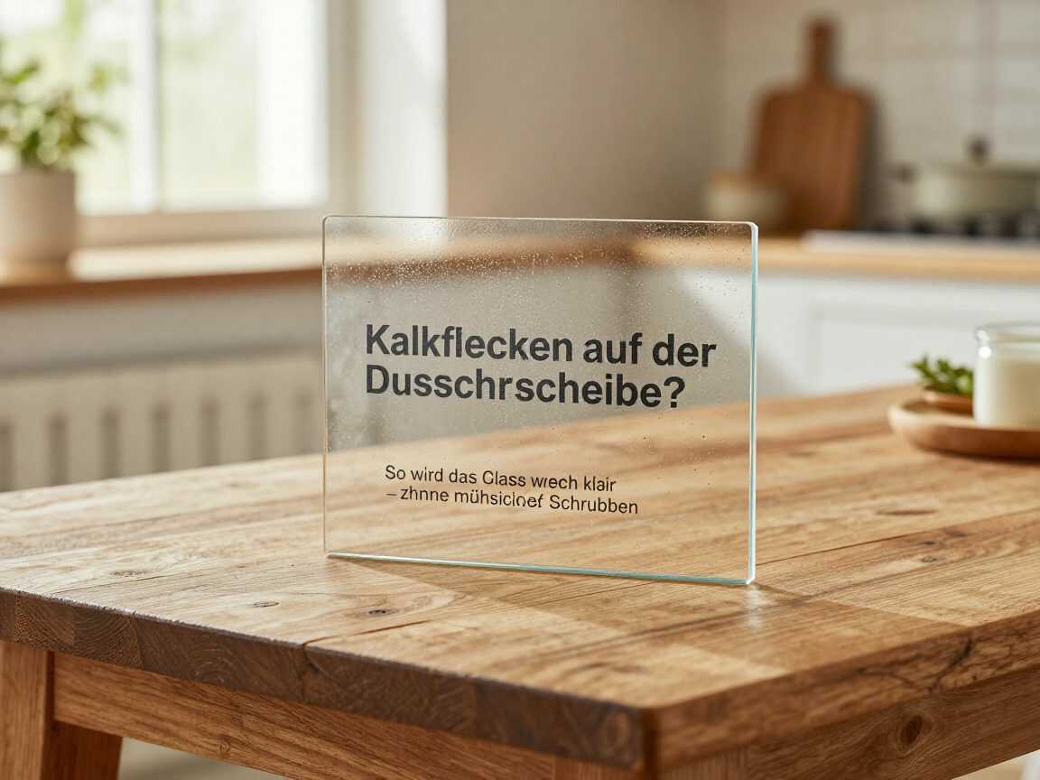 Kalkflecken auf der Duschscheibe? So wird das Glas wieder klar – ohne mühsames Schrubben