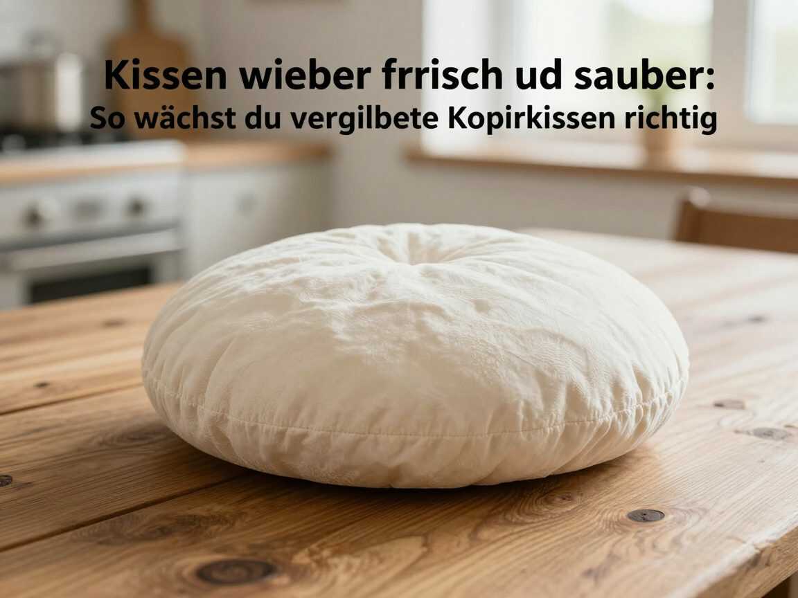 Kissen wieder frisch und sauber: So wäschst du vergilbte Kopfkissen richtig
