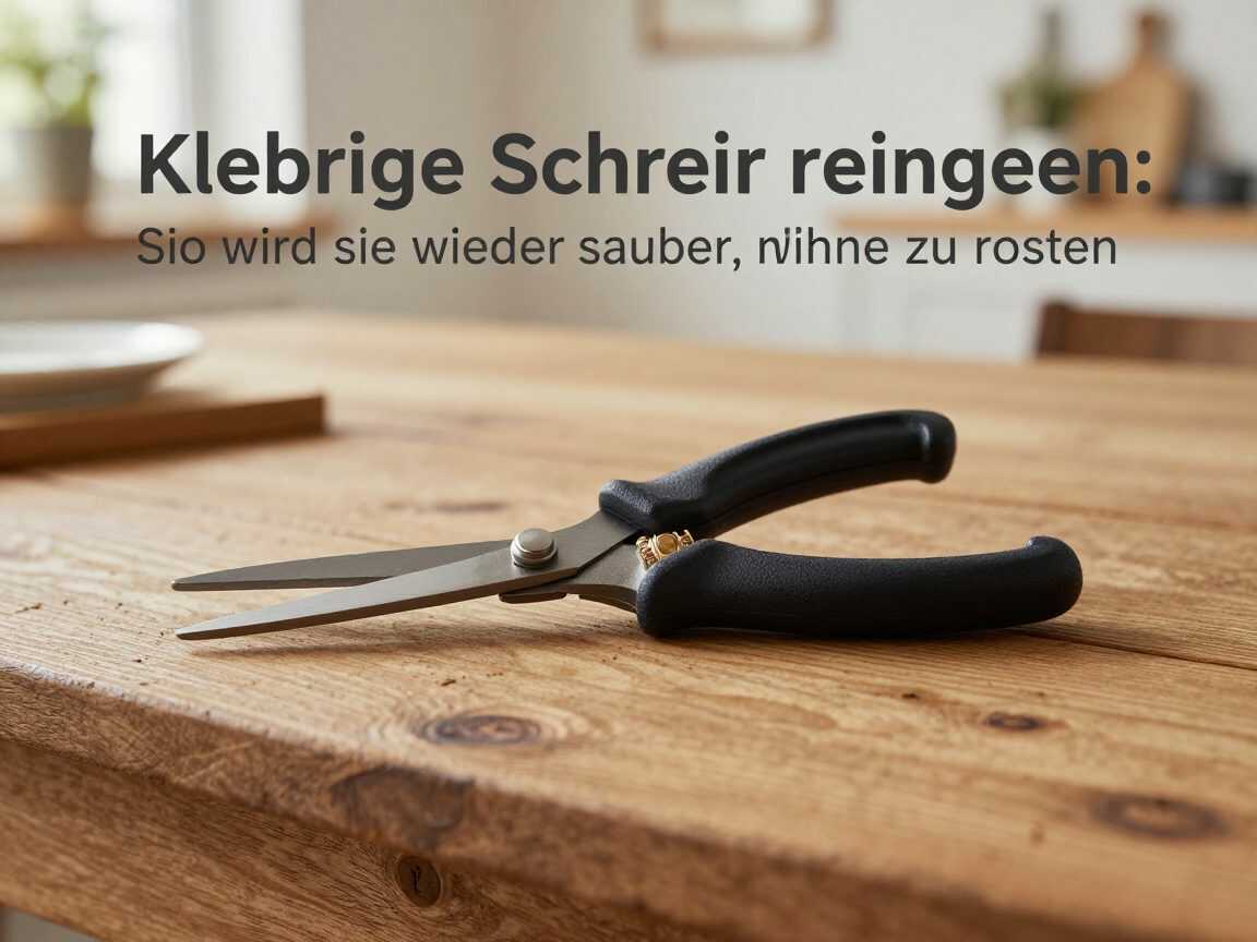 Klebrige Schere reinigen: So wird sie wieder sauber, ohne zu rosten