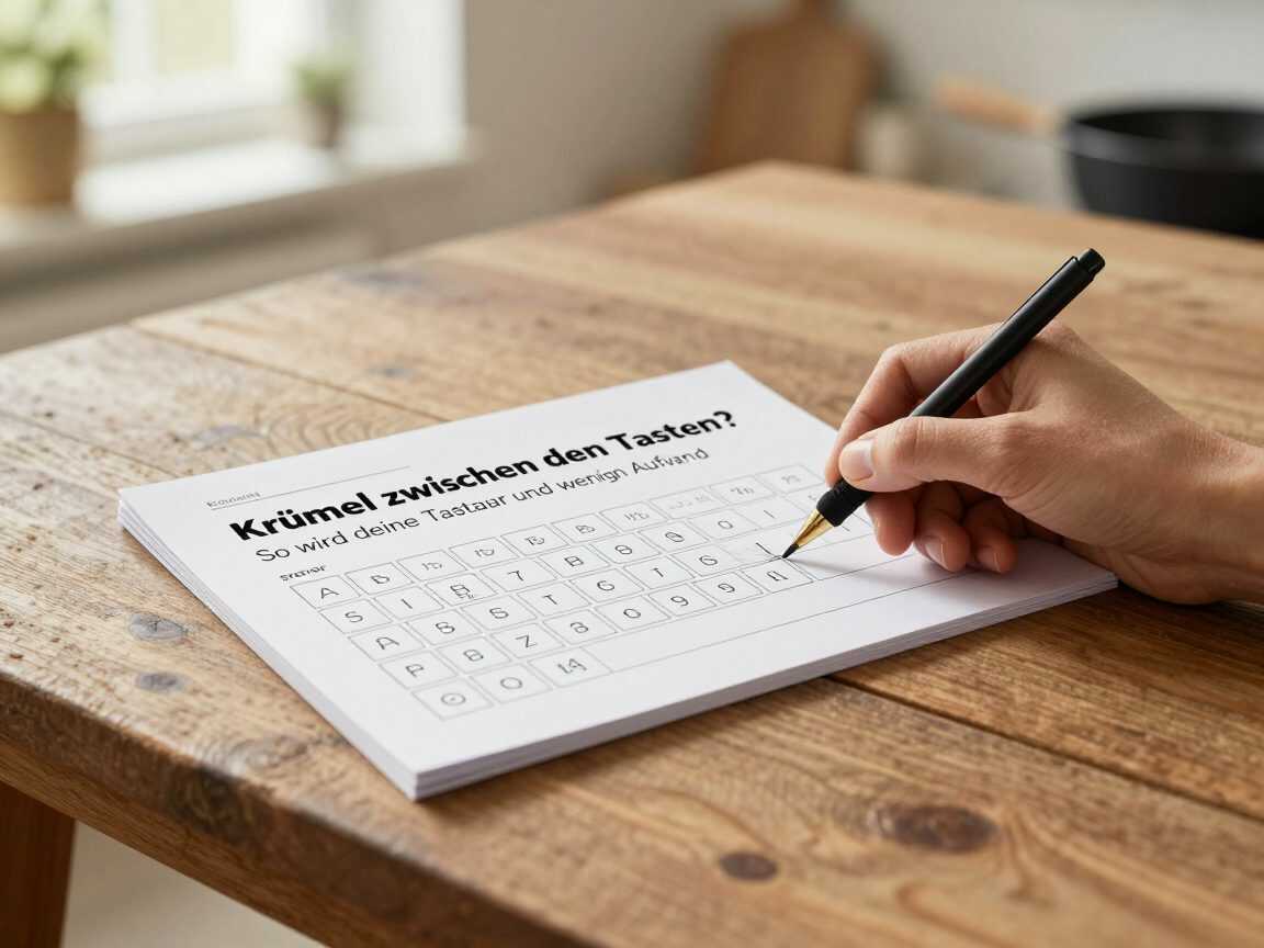 Krümel zwischen den Tasten? So wird deine Tastatur sauber – mit Pinsel und wenig Aufwand