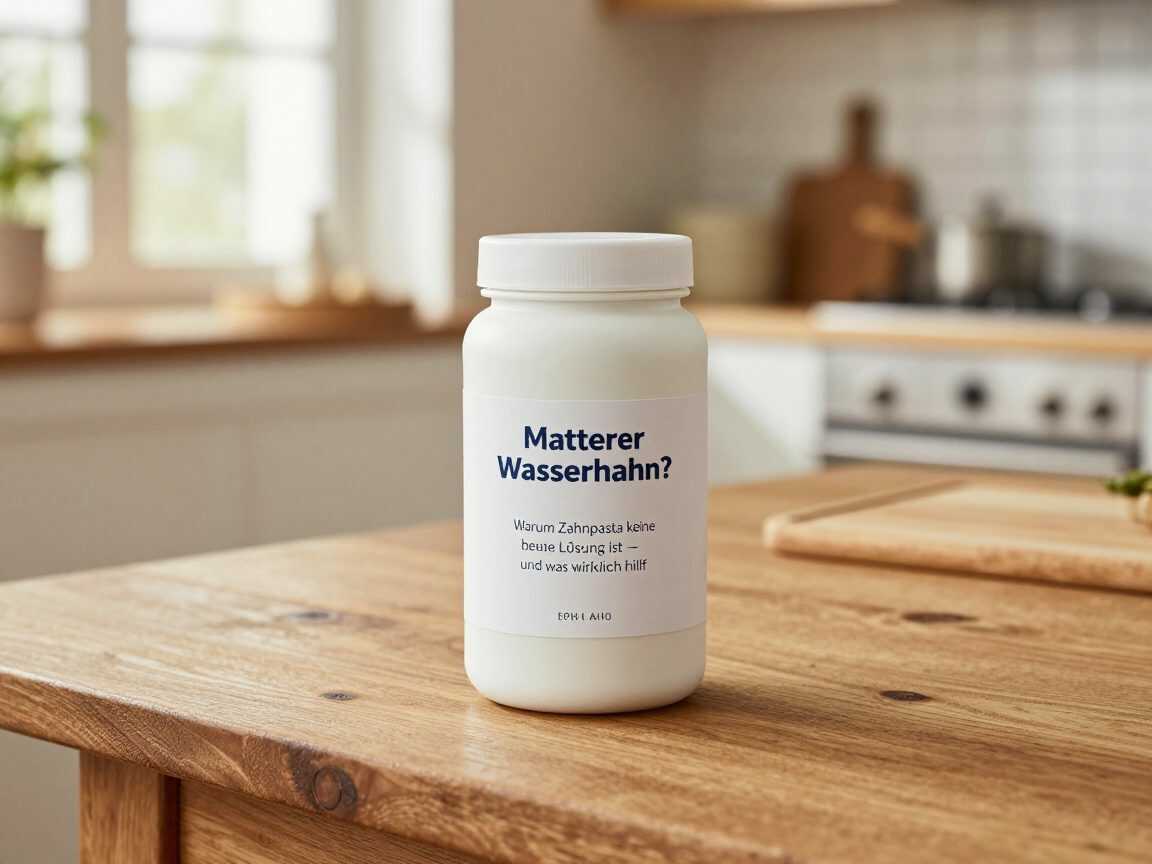 Matterer Wasserhahn? Warum Zahnpasta keine gute Lösung ist – und was wirklich hilft