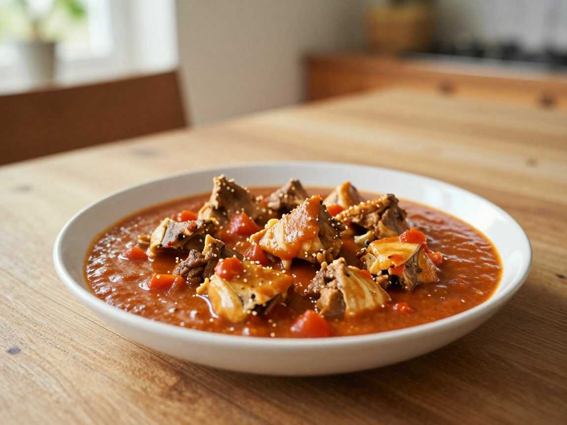 Mexikanische Tinga de Pollo: Zartes Hähnchen in rauchiger Tomatensauce
