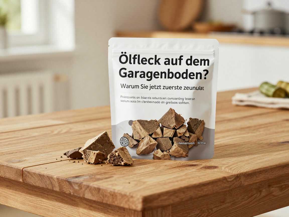 Ölfleck auf dem Garagenboden? Warum Sie jetzt zuerst zum Granulat greifen sollten