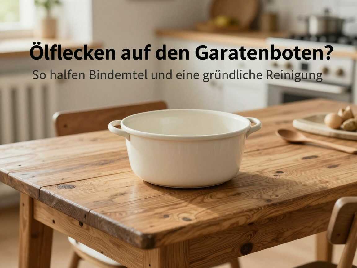 Ölflecken auf dem Garagenboden? So helfen Bindemittel und eine gründliche Reinigung