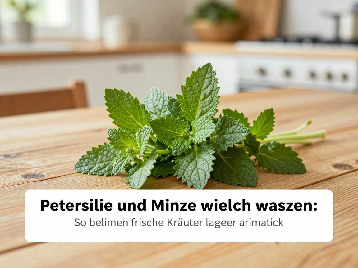 Petersilie und Minze richtig waschen: So bleiben frische Kräuter länger aromatisch
