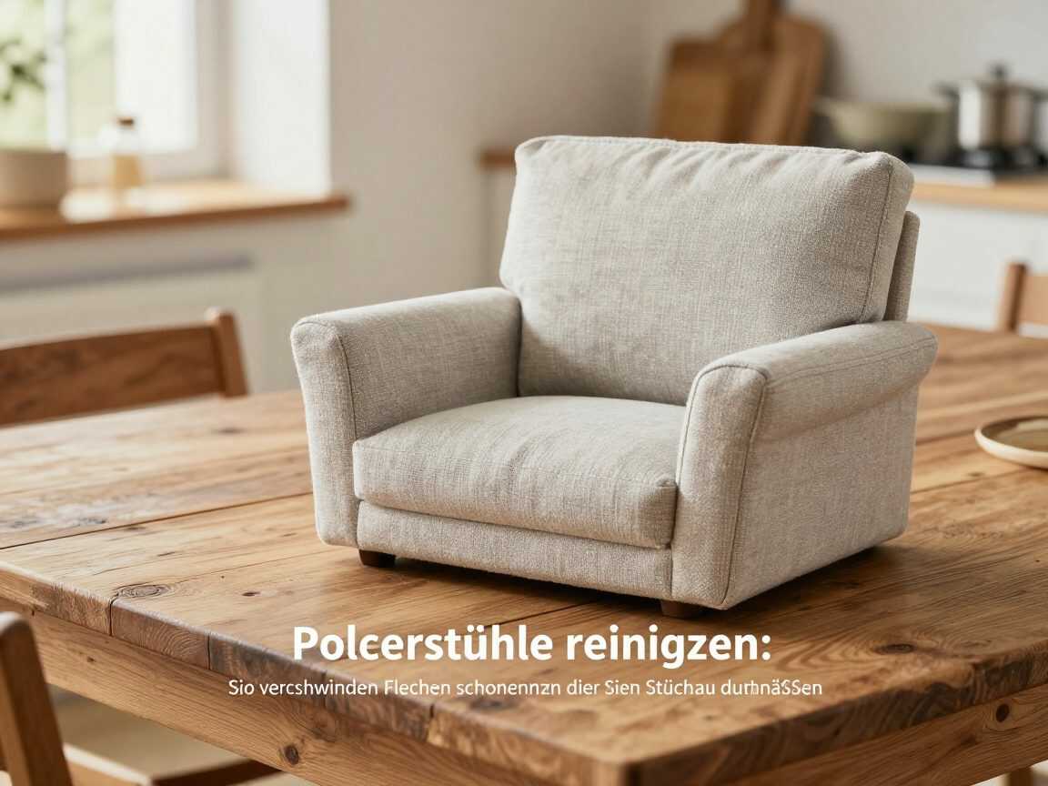 Polsterstühle reinigen: So verschwinden Flecken schonend, ohne den Stoff zu durchnässen