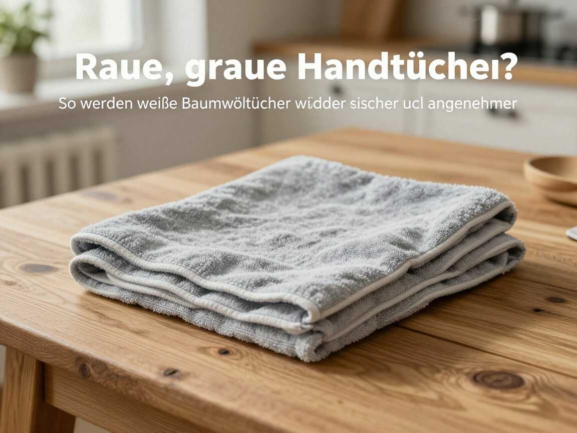 Raue, graue Handtücher? So werden weiße Baumwolltücher wieder frischer und angenehmer