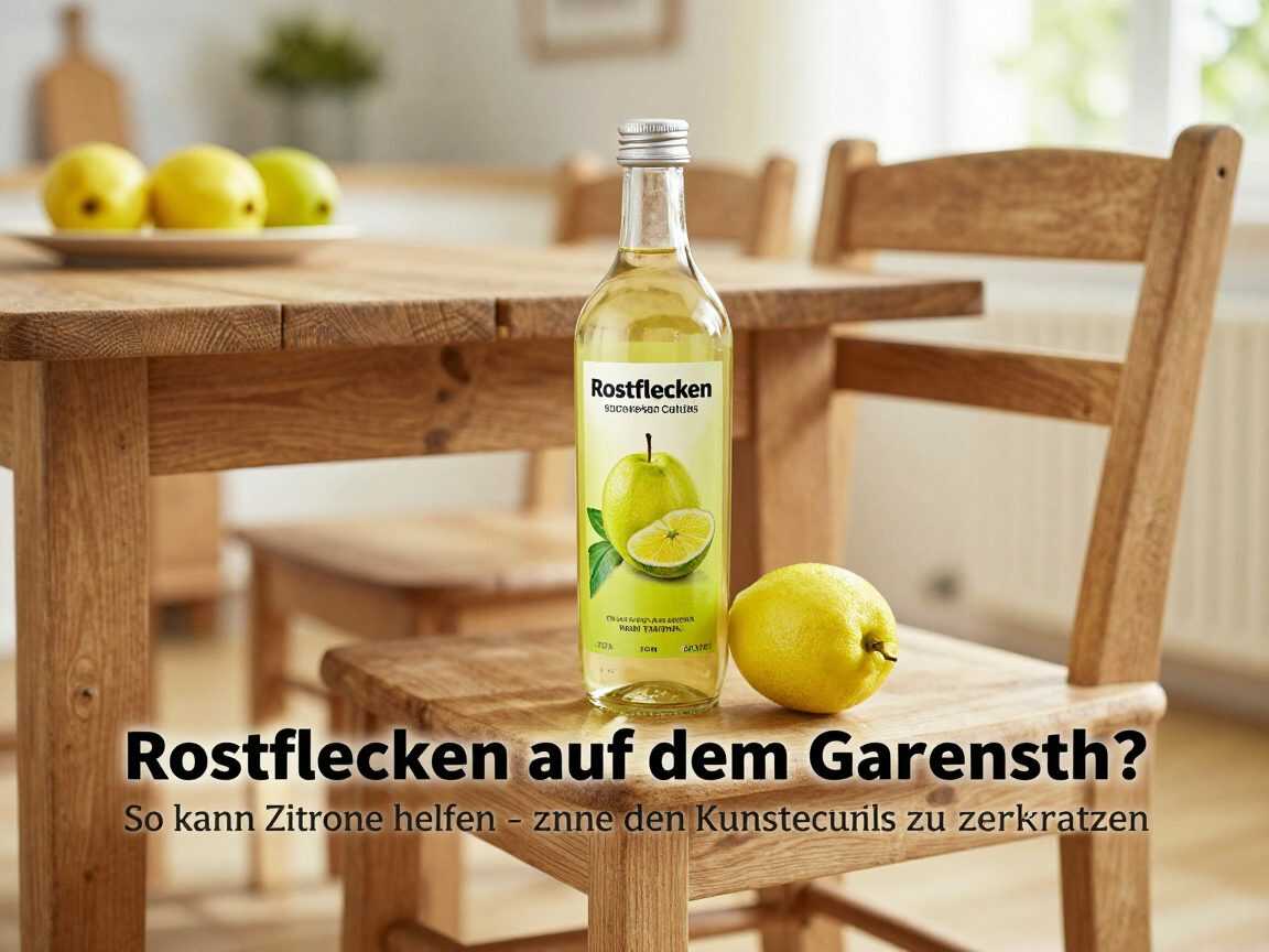 Rostflecken auf dem Gartenstuhl? So kann Zitrone helfen – ohne den Kunststoff zu zerkratzen