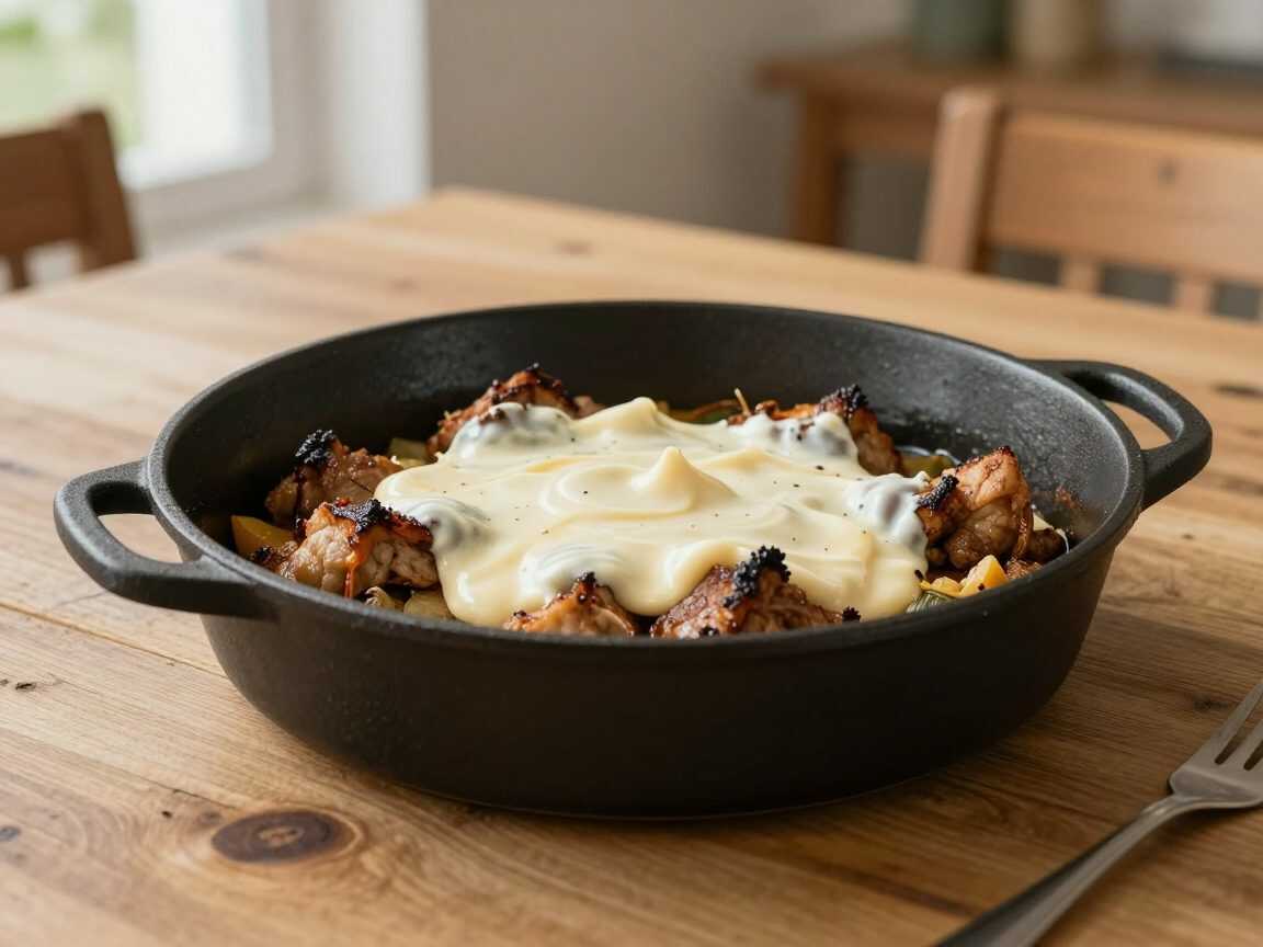 Saftiger Kabeljau aus dem Ofen in cremiger Zitronen-Senf-Sauce – einfach, zart und unglaublich aromatisch