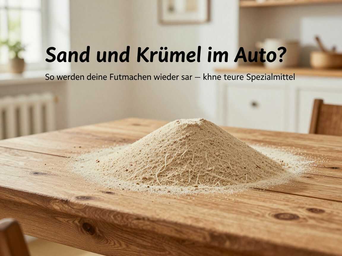 Sand und Krümel im Auto? So werden deine Fußmatten wieder sauber – ohne teure Spezialmittel
