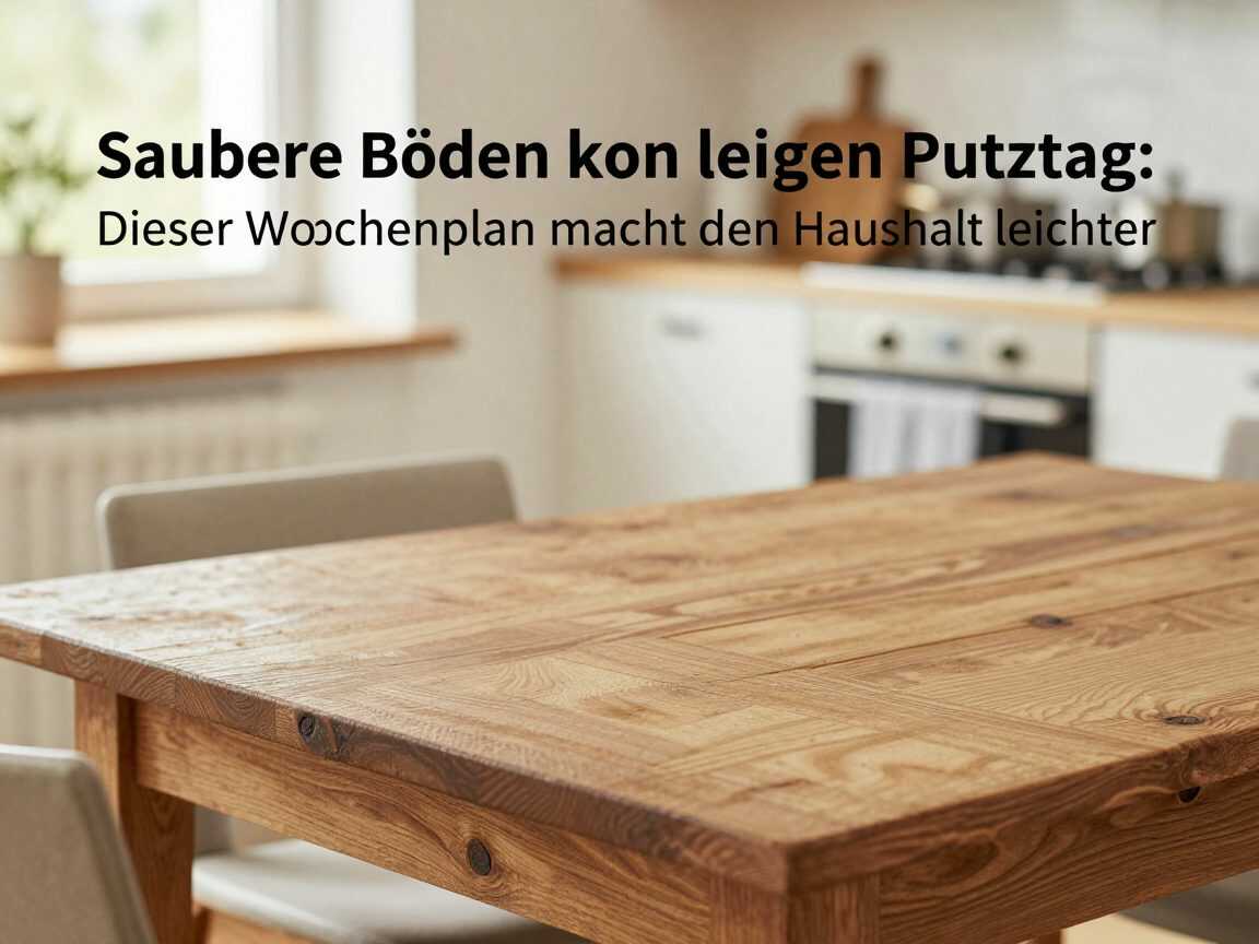 Saubere Böden ohne großen Putztag: Dieser Wochenplan macht den Haushalt leichter