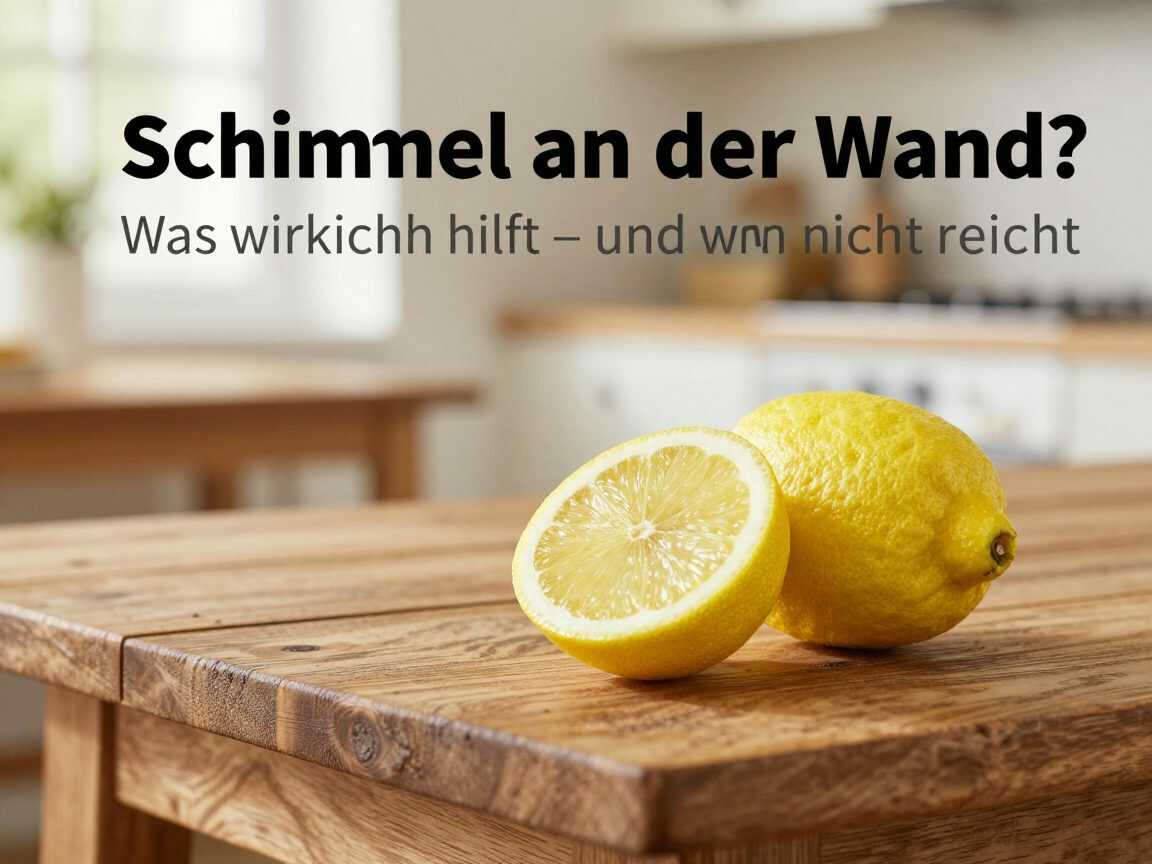 Schimmel an der Wand? Was wirklich hilft – und warum Zitrone allein nicht reicht