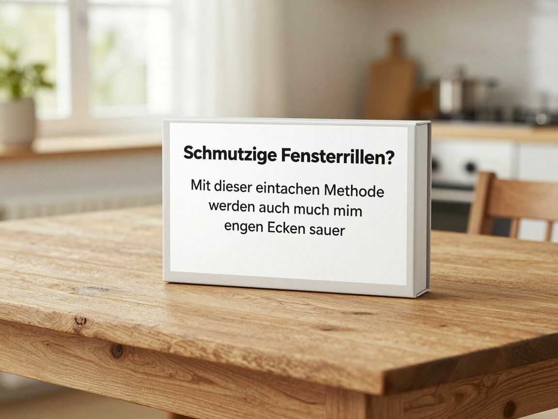 Schmutzige Fensterrillen? Mit dieser einfachen Methode werden auch die engen Ecken sauber