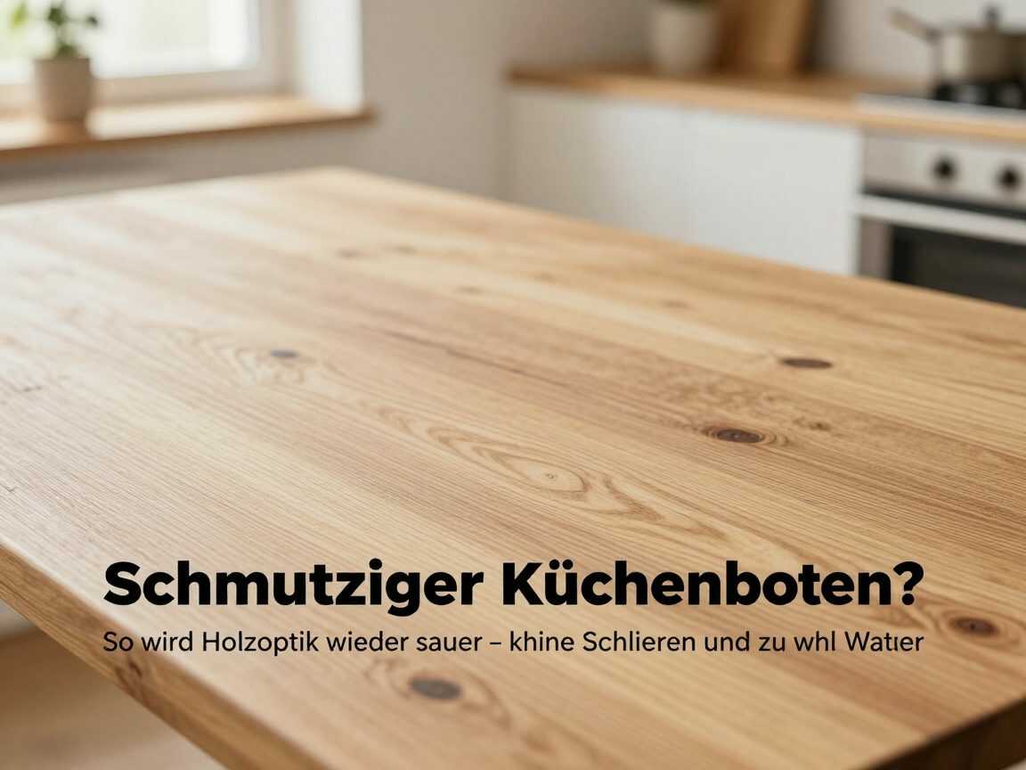 Schmutziger Küchenboden? So wird Holzoptik wieder sauber – ohne Schlieren und zu viel Wasser